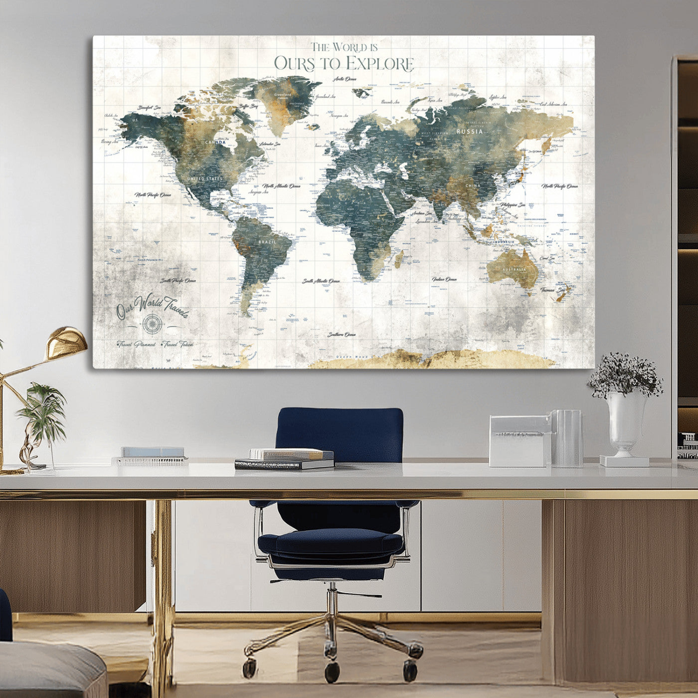 14988581-MGV-CV-36X24-Minimalist Seascape Wall Art Canvas Print, Framed Neutral Beach Print Art Picture Print, Sand Dune Photography Perfect Scandinavian Coastal