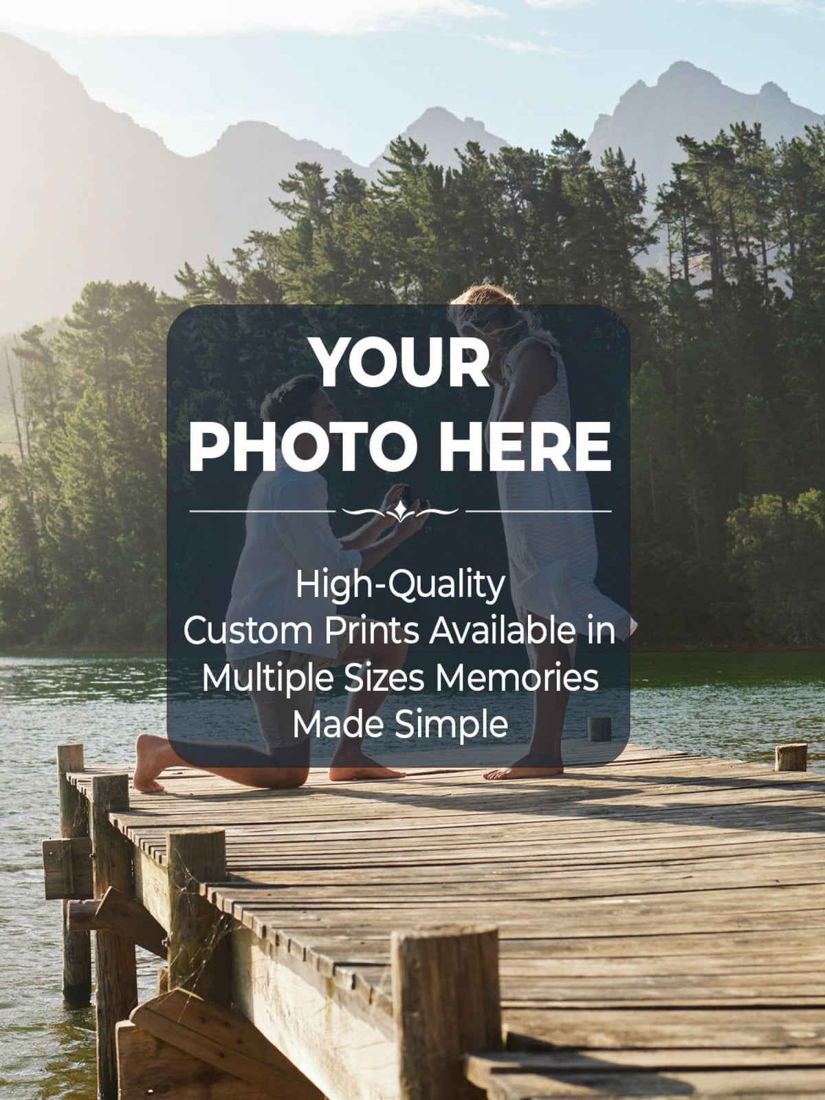 Custom Photo Canvas Print with Frame, Personalized Picture Wall Art