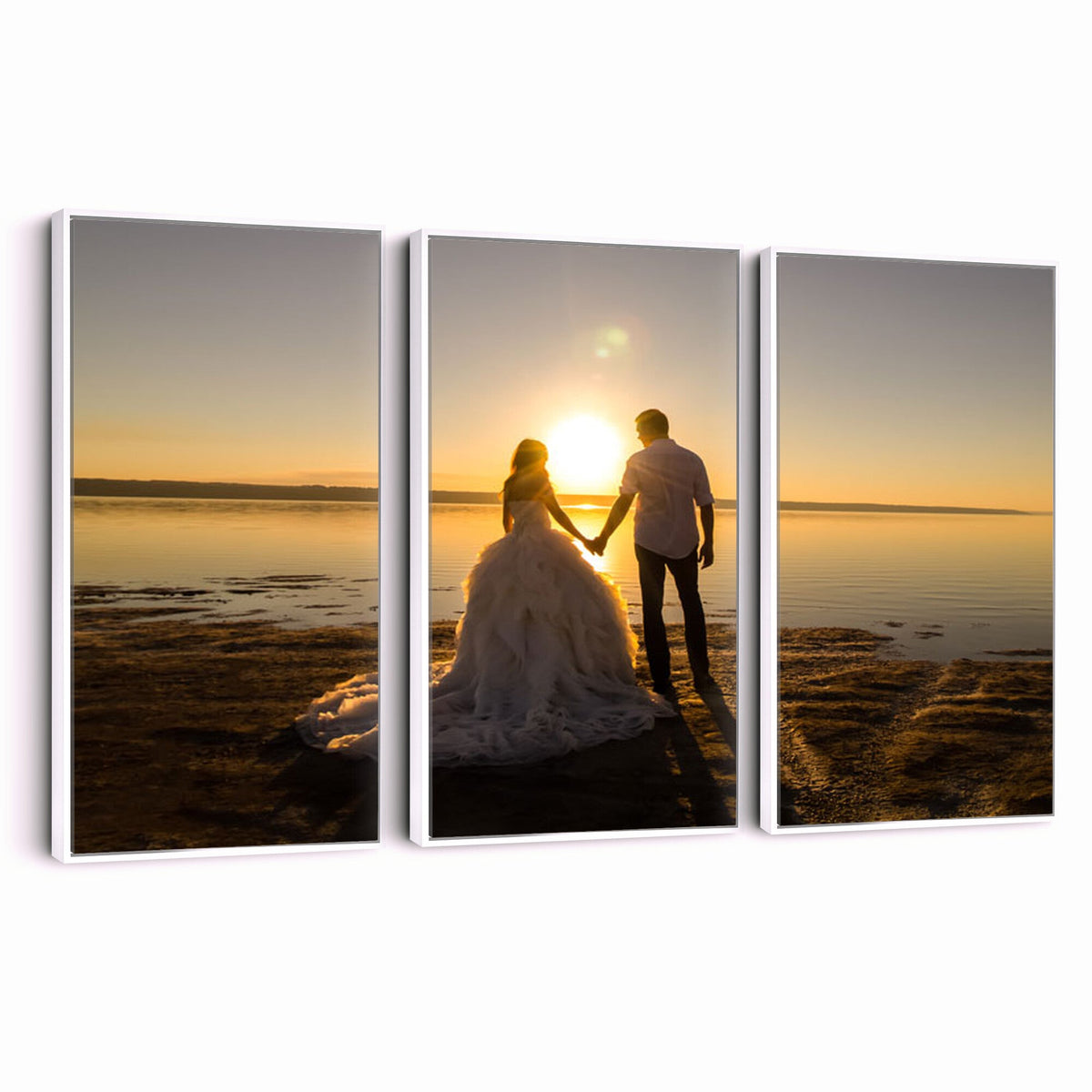 CSTM911-MGV-CV-48X32-3P - Personalized Custom Wall Art, Create Your Own Photo Canvas Print, 3 Panel Set