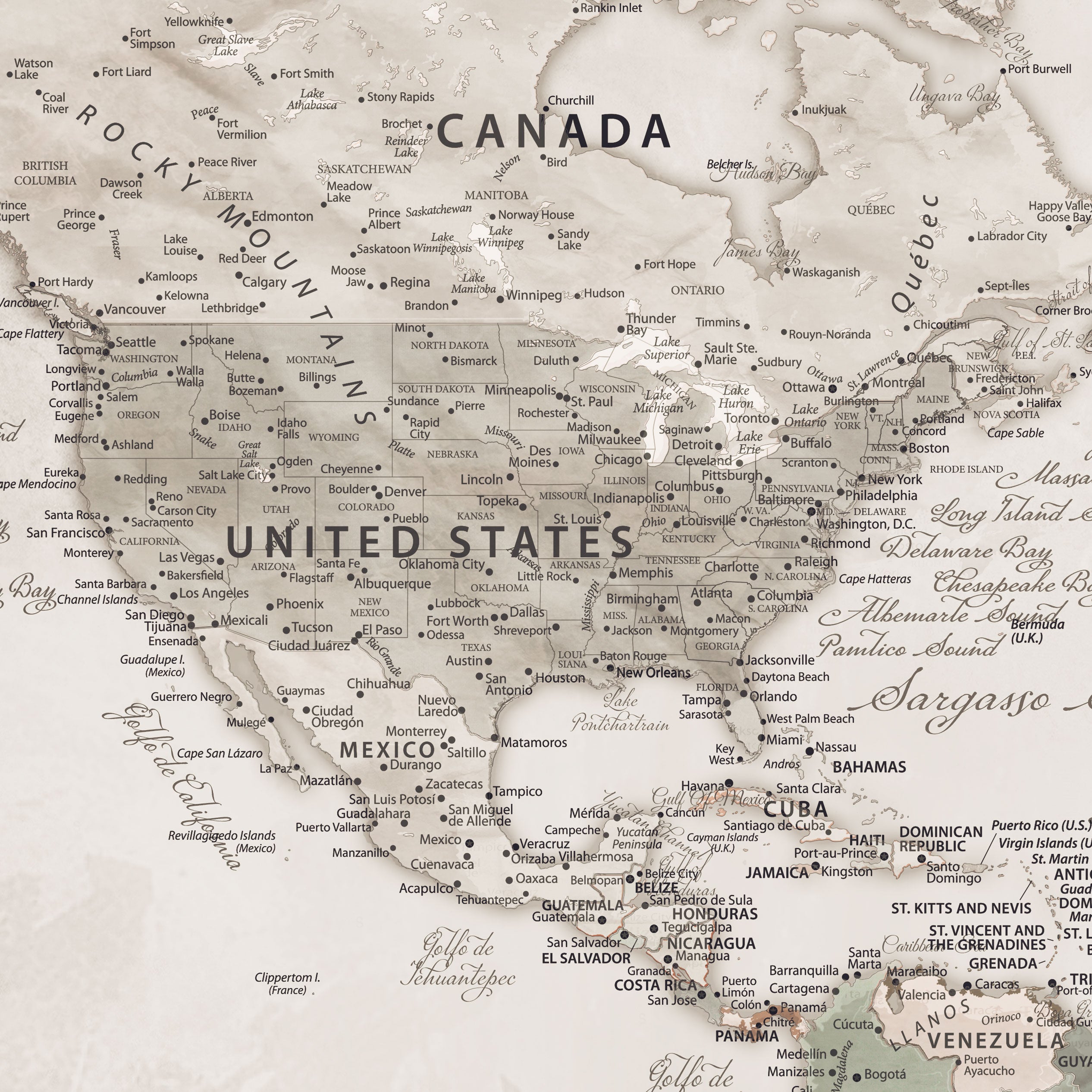 Custom Push Pin World Map Wall Canvas Print – Personalized Travel Tracker with Pins – Framed Custom Quotie Canvas for Home Office Decor