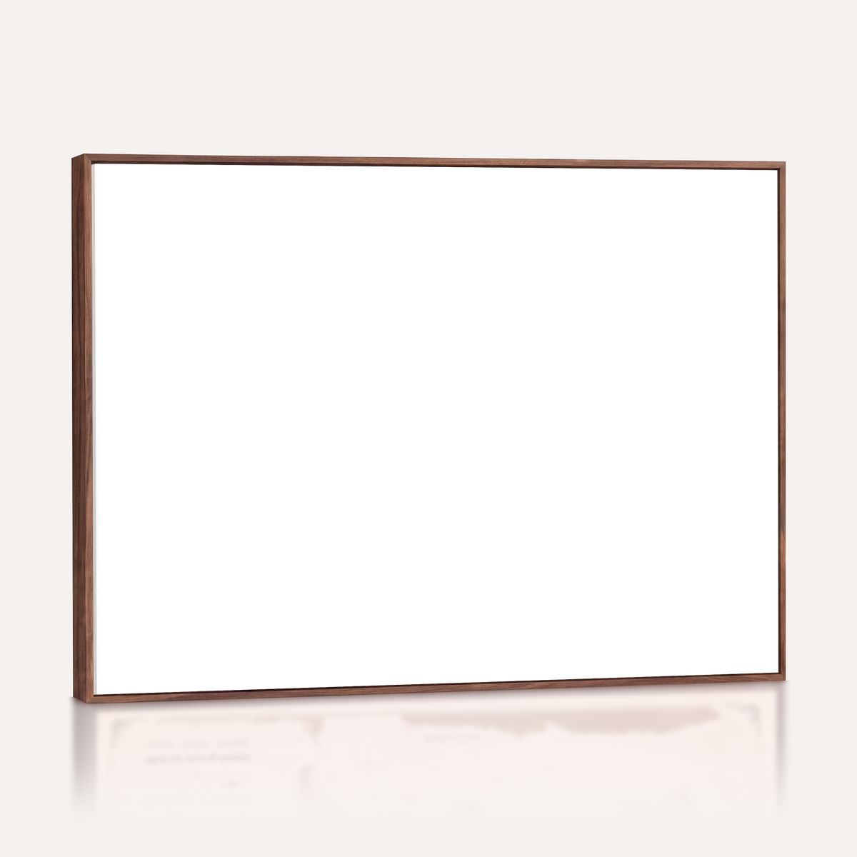 Walnut floating frame option