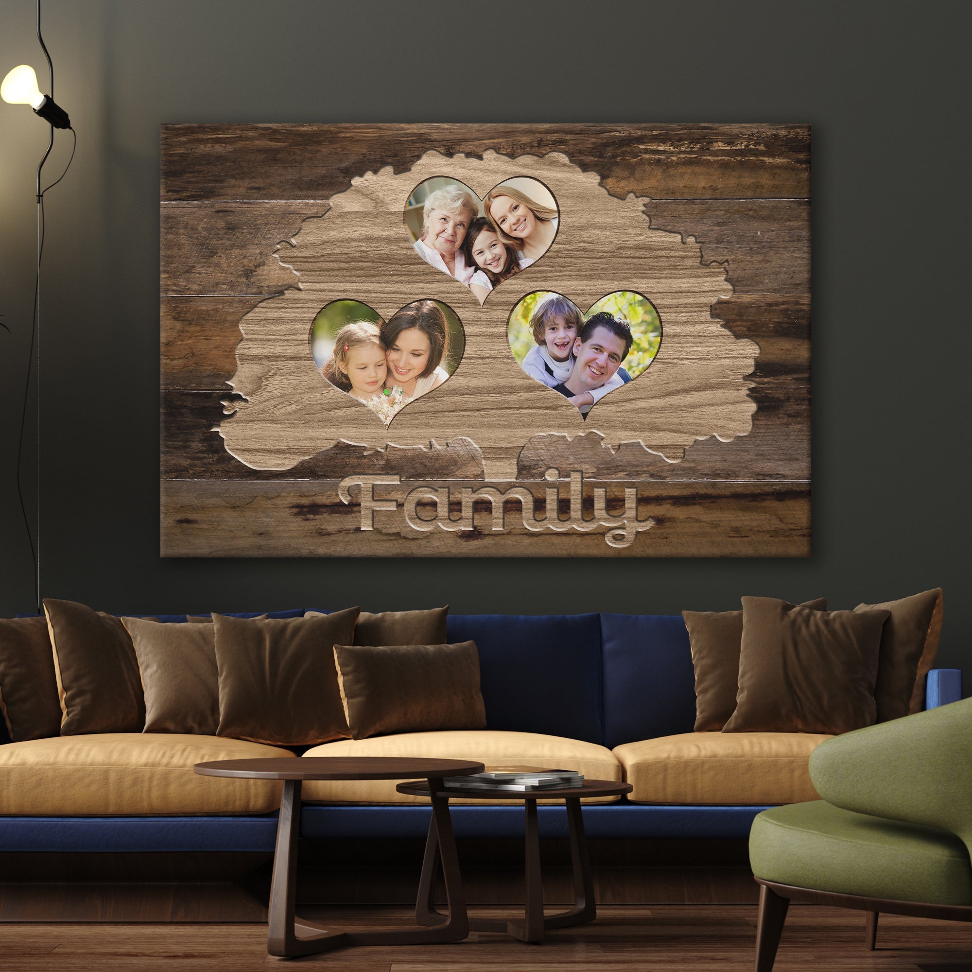 Personalized "Family Photos" Premium Canvas Print