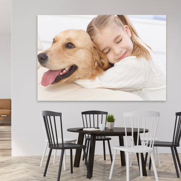 Personalized Pet Memories "Best Friend Moment Capture" Canvas Print