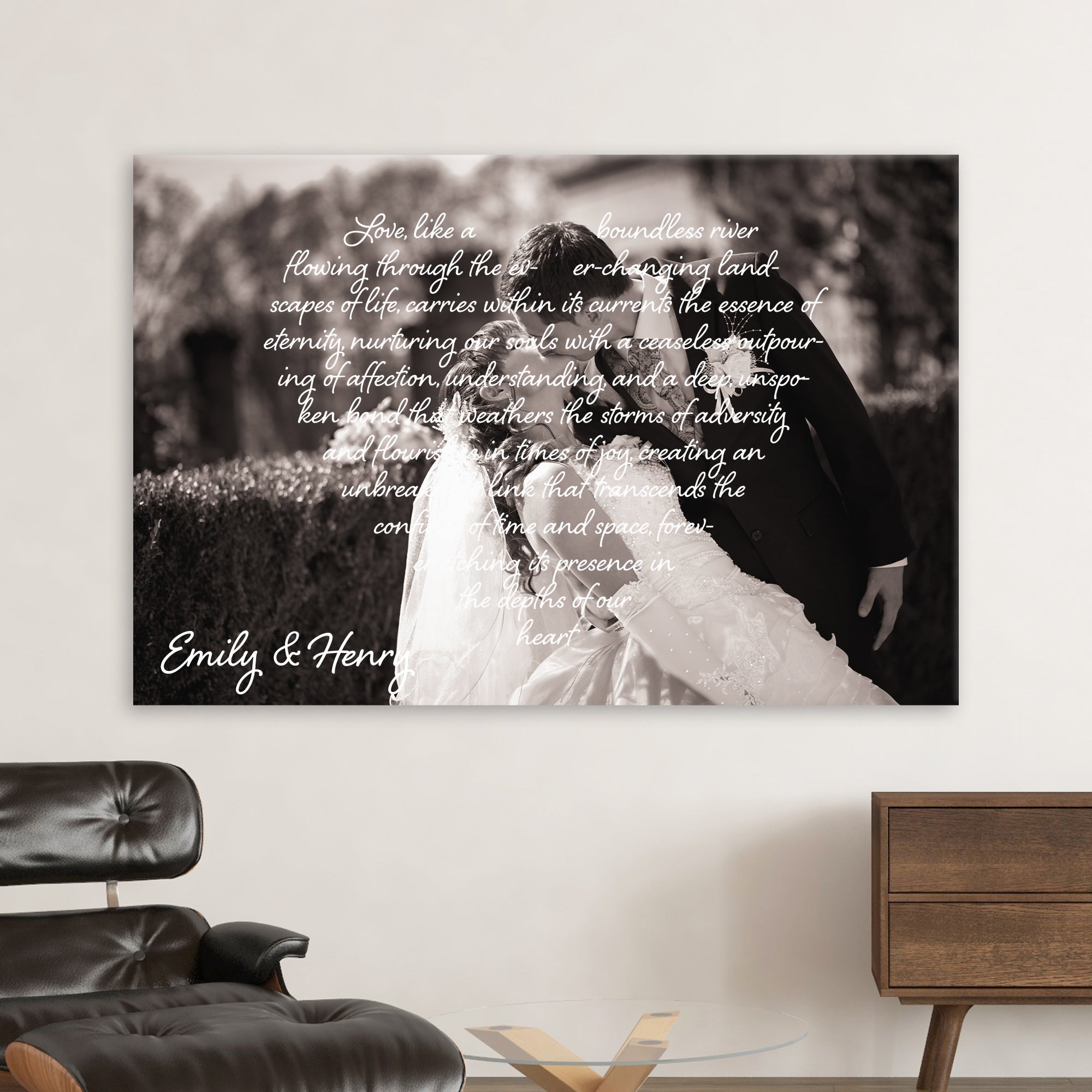 Our Love Last Forever Wedding Personalized Canvas