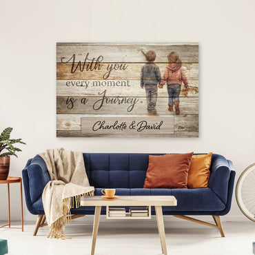 Customized Love Story Canvas - Personalized Couple's Premium Gift