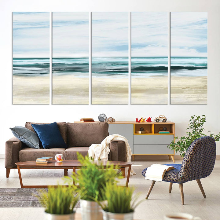 Ocean Abstract Wall Art Canvas Print