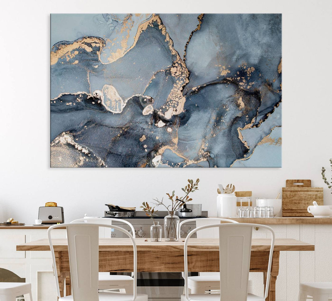 Multipanel Marble Fluid Effect Wall Art Abstract Canvas Wall Art Print