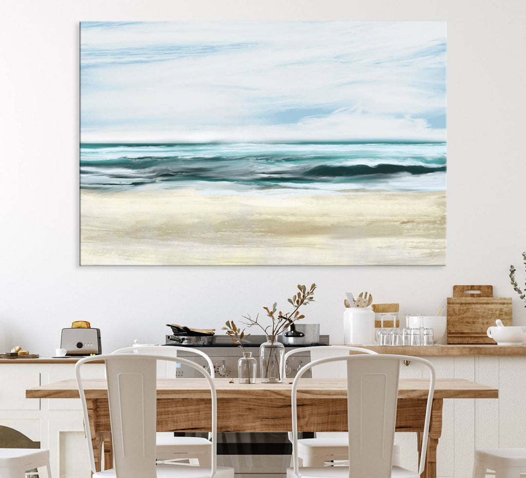 Ocean Abstract Wall Art Canvas Print