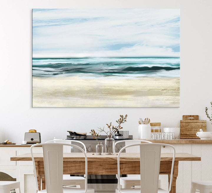 Ocean Abstract Wall Art Canvas Print