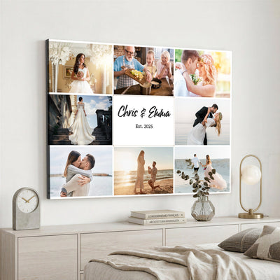 CSTM914ANIDD-MGV-CV-36X24 - Custom Photo Framed Canvas Wall Art, Personalized Picture Print