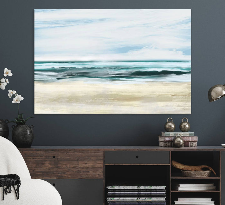 Ocean Abstract Wall Art Canvas Print