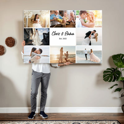 CSTM914ANIDD-MGV-CV-36X24 - Custom Photo Framed Canvas Wall Art, Personalized Picture Print