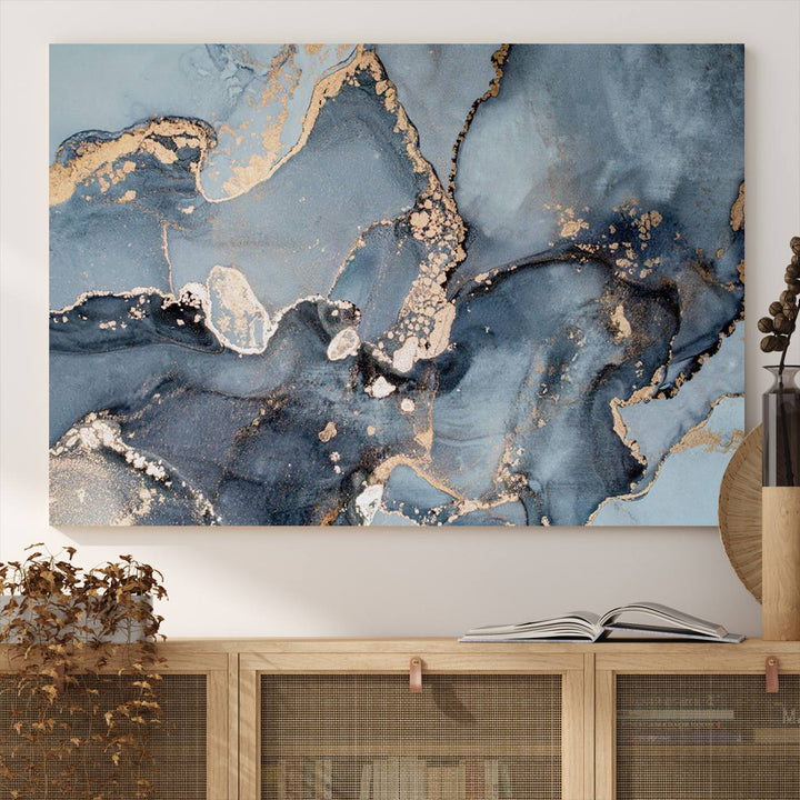 Multipanel Marble Fluid Effect Wall Art Abstract Canvas Wall Art Print