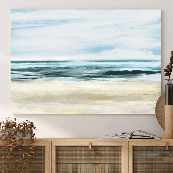 Ocean Abstract Wall Art Canvas Print
