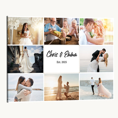 CSTM914ANIDD-MGV-CV-36X24 - Custom Photo Framed Canvas Wall Art, Personalized Picture Print
