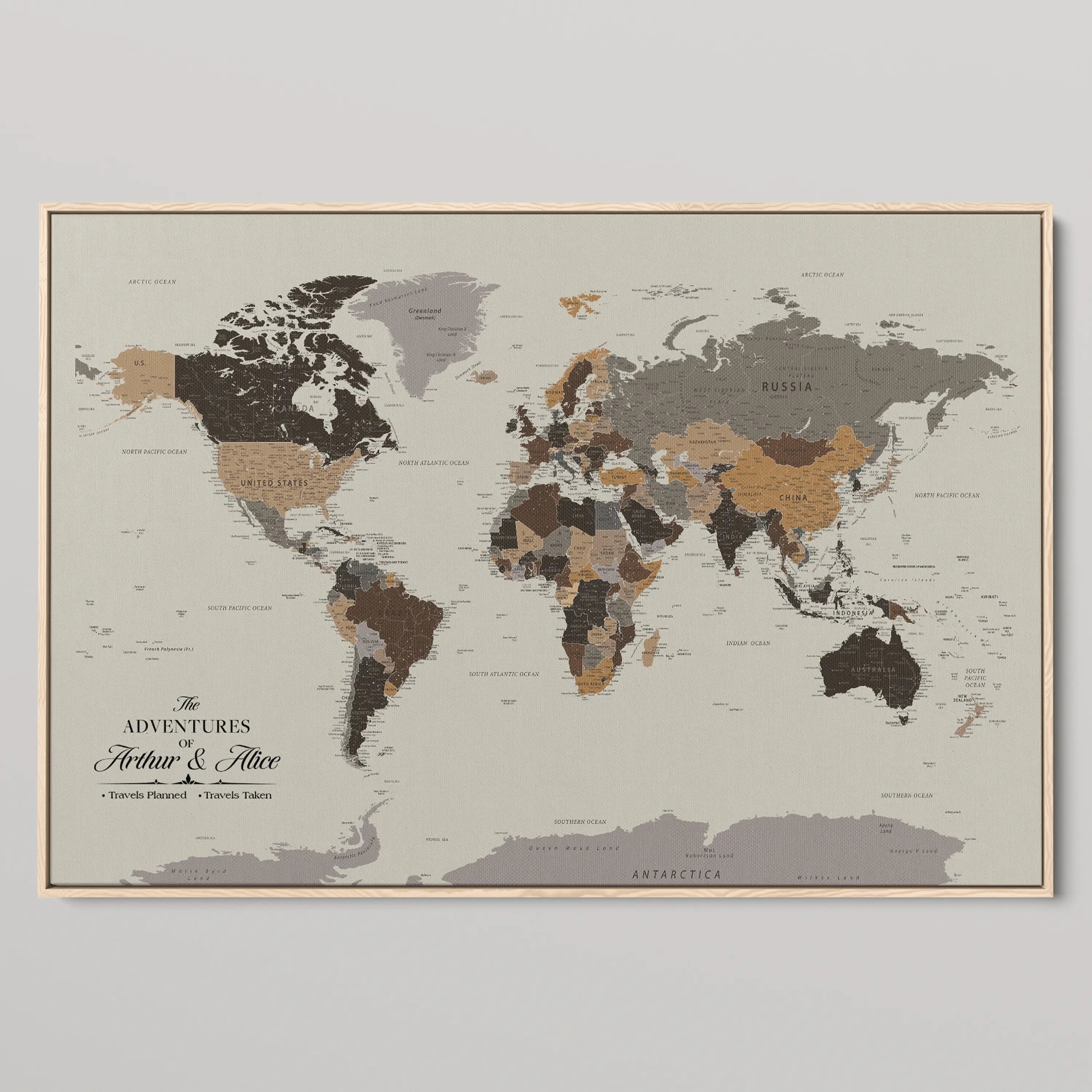 45566494-MGV-CV-36X24-Framed Personalized World Map Canvas Custom Push Pin Travel Tracker Gift