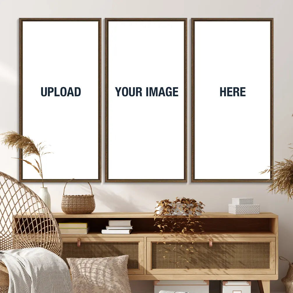 3 Panel Float Framed Custom Canvas Wall Art Print