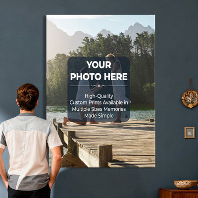 Custom Photo Canvas Print with Frame, Personalized Picture Wall Art