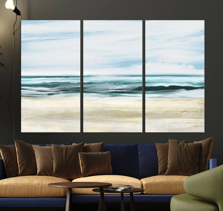 Ocean Abstract Wall Art Canvas Print