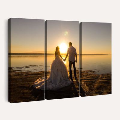 CSTM911-MGV-CV-48X32-3P - Personalized Custom Wall Art, Create Your Own Photo Canvas Print, 3 Panel Set