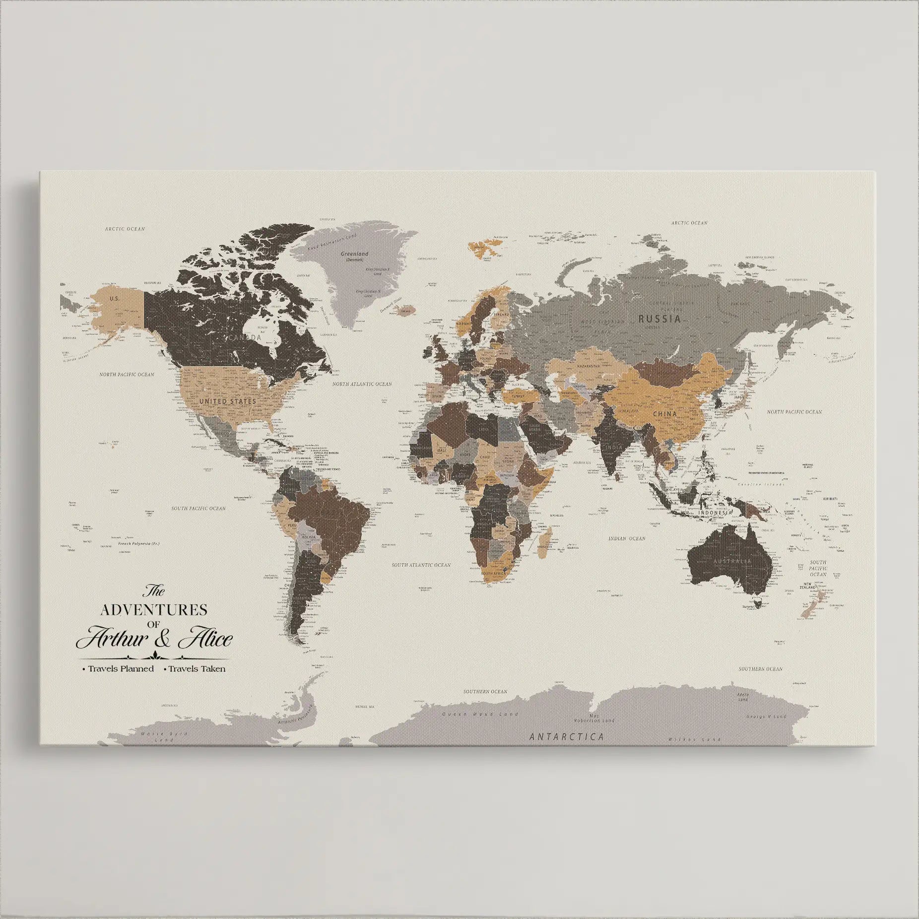 45566494-MGV-CV-36X24-Framed Personalized World Map Canvas Custom Push Pin Travel Tracker Gift