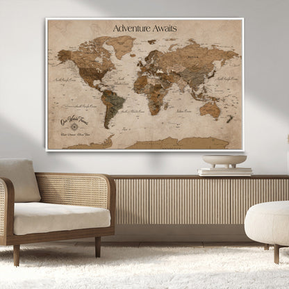 81121837-MGV-FC-36X24_White-Texas Longhorn Wall Art Canvas Print, Framed Western Rustic Art Picture Print, Farmhouse Decor Perfect Rustic Farmhouse Decor Artwork