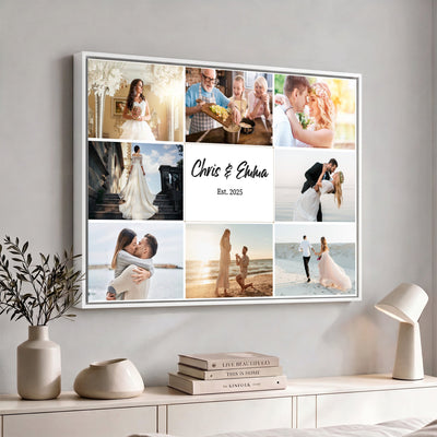 CSTM914ANIDD-MGV-CV-36X24 - Custom Photo Framed Canvas Wall Art, Personalized Picture Print