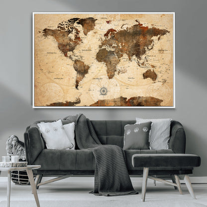78064863-MGV-CV-36X24-Pastel Ocean Wall Art Canvas Print, Framed Soft Sunset Art Picture Print, Calm Sea Perfect minimalist Decor