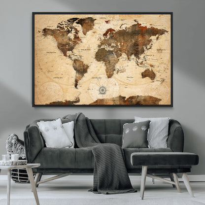 78064863-MGV-FC-36X24_Black-Pastel Ocean Wall Art Canvas Print, Framed Soft Sunset Art Picture Print, Calm Sea Perfect minimalist Decor