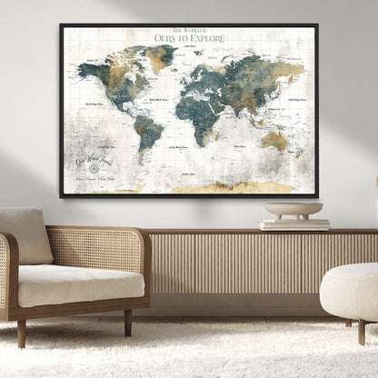 14988581-MGV-CV-36X24-Minimalist Seascape Wall Art Canvas Print, Framed Neutral Beach Print Art Picture Print, Sand Dune Photography Perfect Scandinavian Coastal