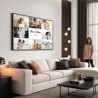 CSTM914ANIDD-MGV-CV-36X24 - Custom Photo Framed Canvas Wall Art, Personalized Picture Print