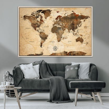 78064863-MGV-CV-36X24-Pastel Ocean Wall Art Canvas Print, Framed Soft Sunset Art Picture Print, Calm Sea Perfect minimalist Decor