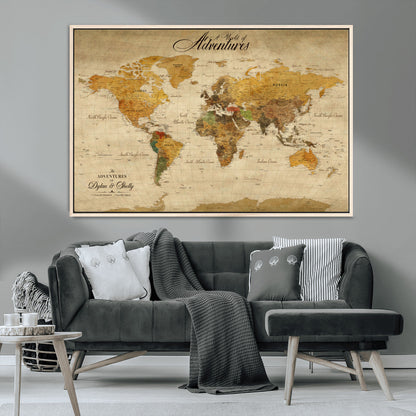 36249537-MGV-CV-36X24-Calm Earthy Aesthetic Wall Art Canvas Print, Arid Terrain Decor Print, Framed Joshua Tree Art Print, Large Monochrome Desert Scene Printing,