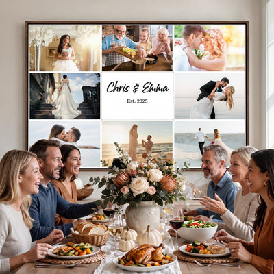 CSTM914ANIDD-MGV-CV-36X24 - Custom Photo Framed Canvas Wall Art, Personalized Picture Print