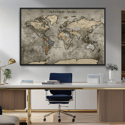 60740187-MGV-CV-36X24-Tree Rings Wall Art Canvas Print, Framed Wood Texture Art Picture Print, Blue Grain Perfect Rustic Modern Decor Artwork, Wood Texture Wall