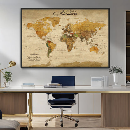 36249537-MGV-CV-36X24-Calm Earthy Aesthetic Wall Art Canvas Print, Arid Terrain Decor Print, Framed Joshua Tree Art Print, Large Monochrome Desert Scene Printing,