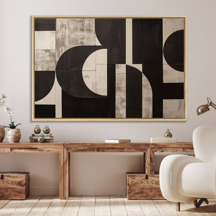 Abstract Brown Wabi Sabi Wall Art Print Set.