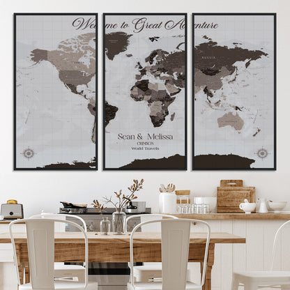 43749658-MGV-CV-36X24-Custom Push Pin World Map Wall Canvas Print