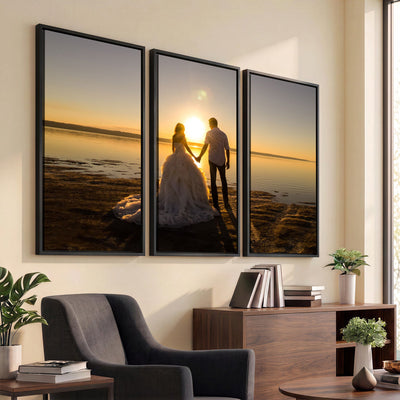 CSTM911-MGV-CV-48X32-3P - Personalized Custom Wall Art, Create Your Own Photo Canvas Print, 3 Panel Set