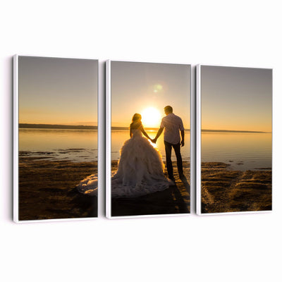 CSTM911-MGV-CV-48X32-3P - Personalized Custom Wall Art, Create Your Own Photo Canvas Print, 3 Panel Set