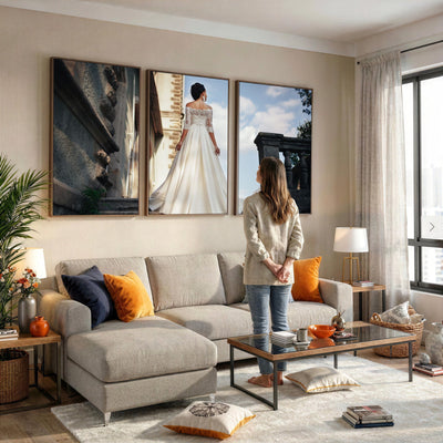 80645701D-MGV-CV-60X30-3P - Custom Canvas Print, Personalized Photo Wall Art, Unique Picture Design 3 Panel Set