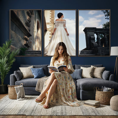 80645701D-MGV-CV-60X30-3P - Custom Canvas Print, Personalized Photo Wall Art, Unique Picture Design 3 Panel Set