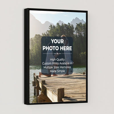 Custom Photo Canvas Print with Frame, Personalized Picture Wall Art