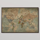 45566494-MGV-CV-36X24-Framed Personalized World Map Canvas Custom Push Pin Travel Tracker Gift