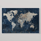 45566494-MGV-CV-36X24-Framed Personalized World Map Canvas Custom Push Pin Travel Tracker Gift