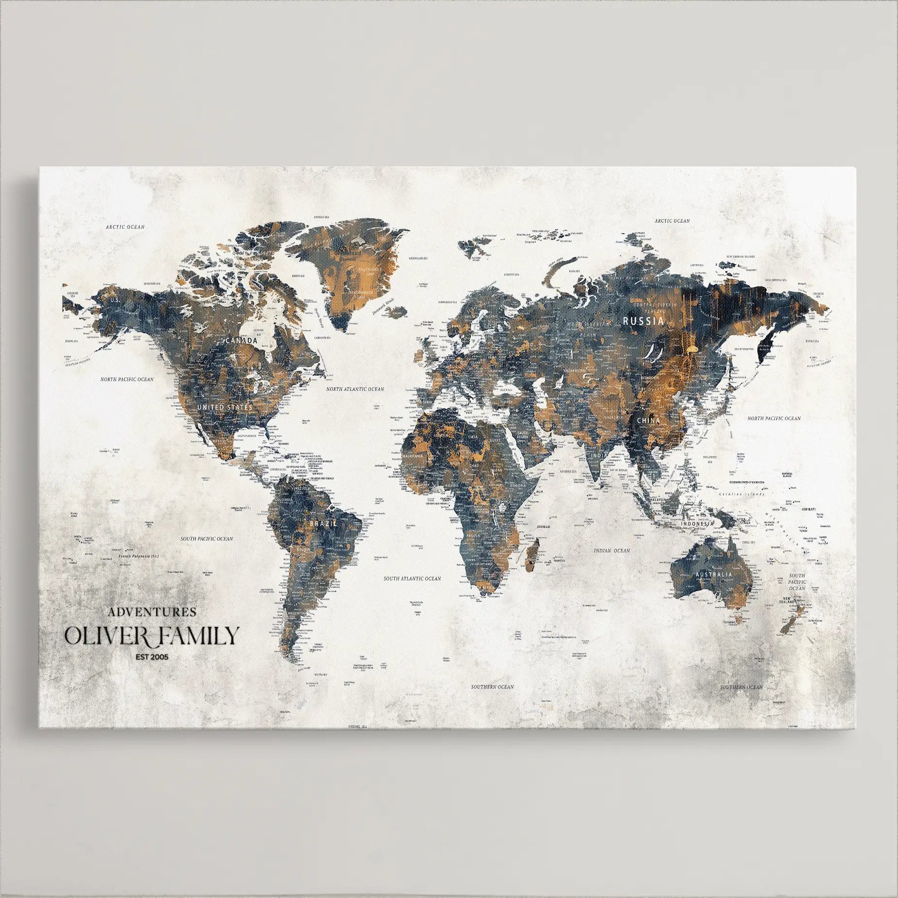 45566494-MGV-CV-36X24-Framed Personalized World Map Canvas Custom Push Pin Travel Tracker Gift