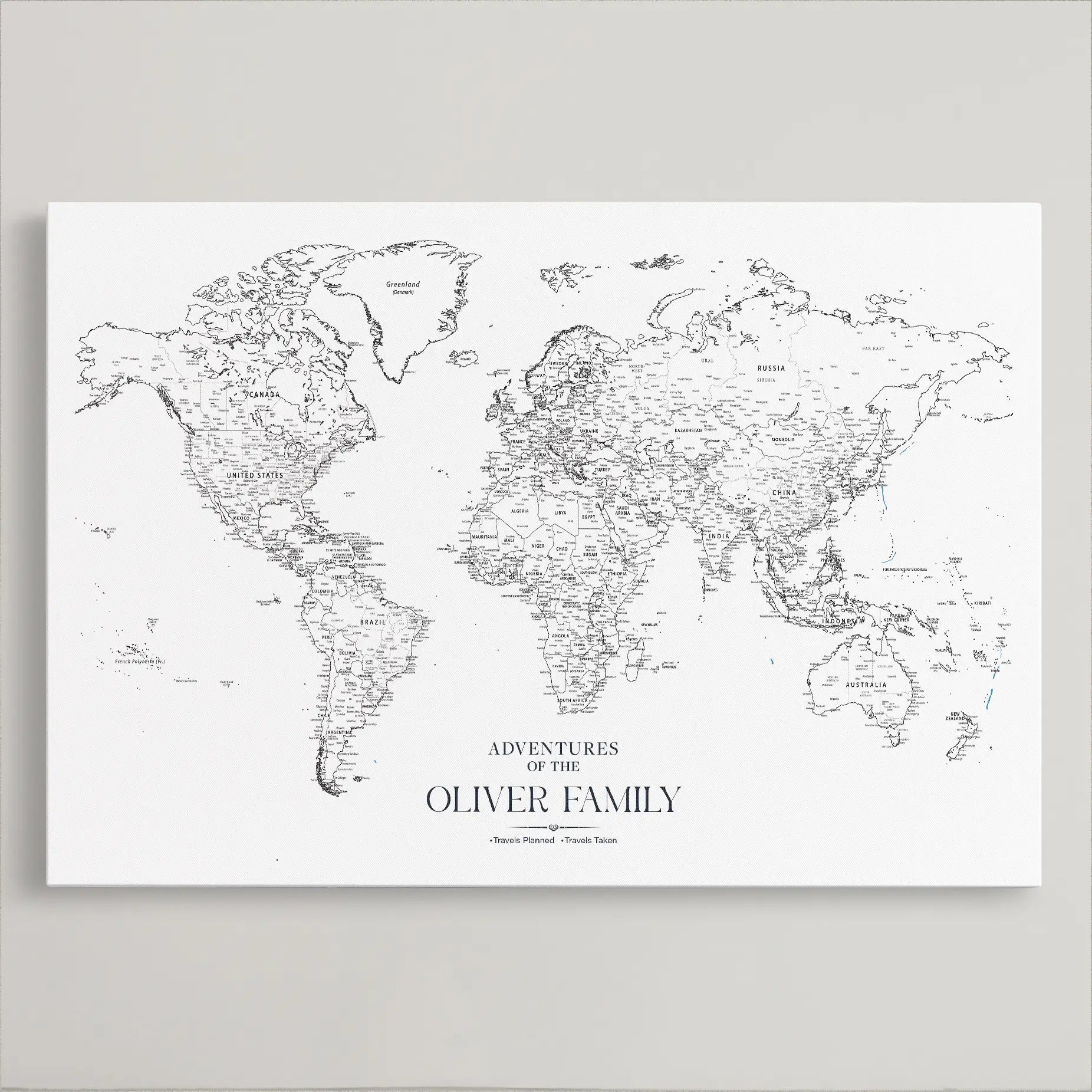 45566494-MGV-CV-36X24-Framed Personalized World Map Canvas Custom Push Pin Travel Tracker Gift