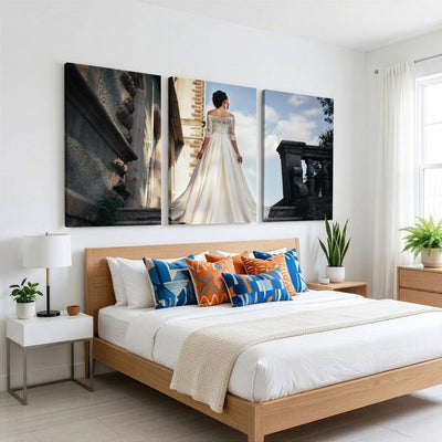 80645701D-MGV-CV-60X30-3P - Custom Canvas Print, Personalized Photo Wall Art, Unique Picture Design 3 Panel Set