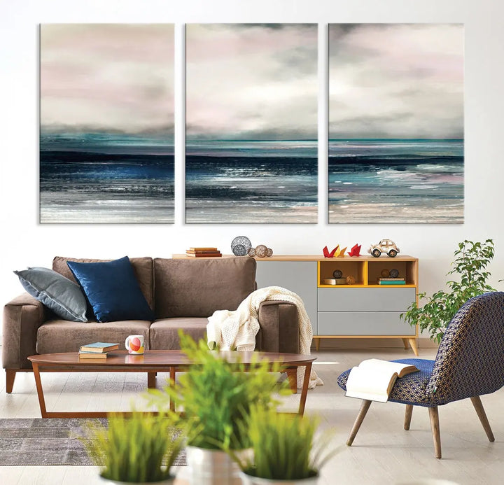 Make a Bold Statement with Our Large Abstract Modern Multipanel Wall Art Canvas PrintA Unique Home Decor Piece