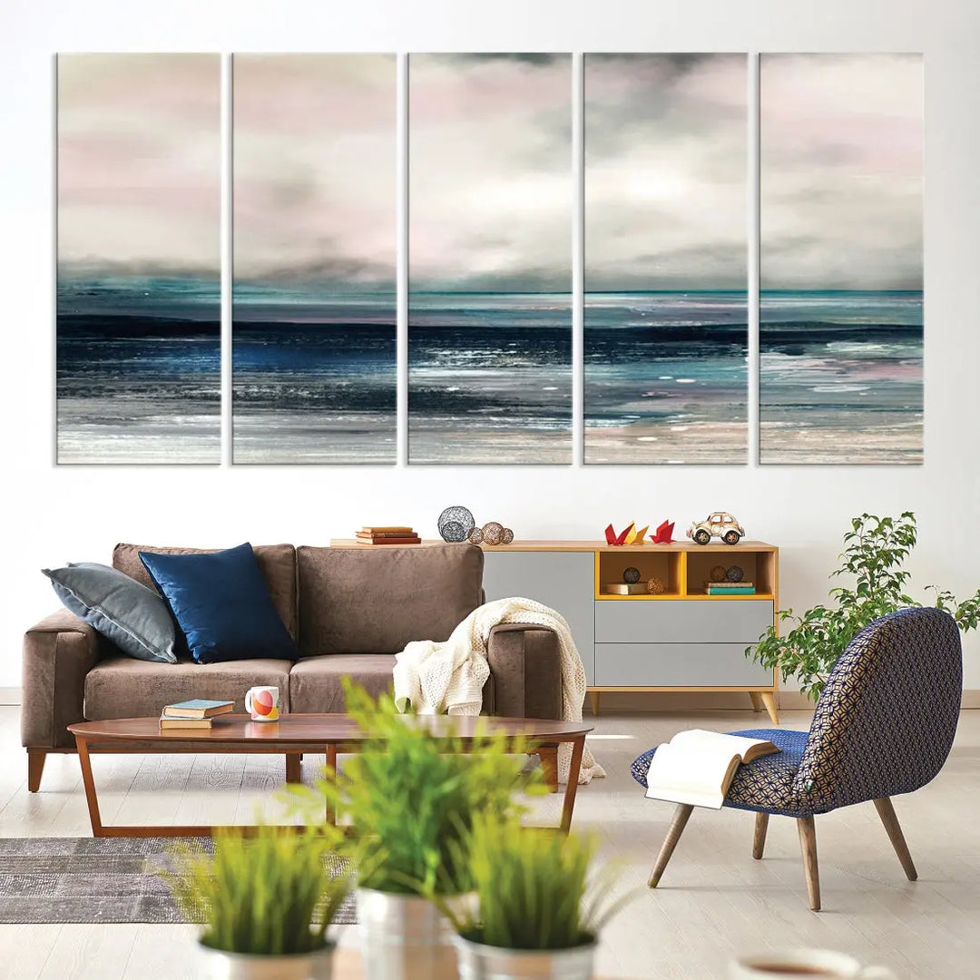 Make a Bold Statement with Our Large Abstract Modern Multipanel Wall Art Canvas PrintA Unique Home Decor Piece